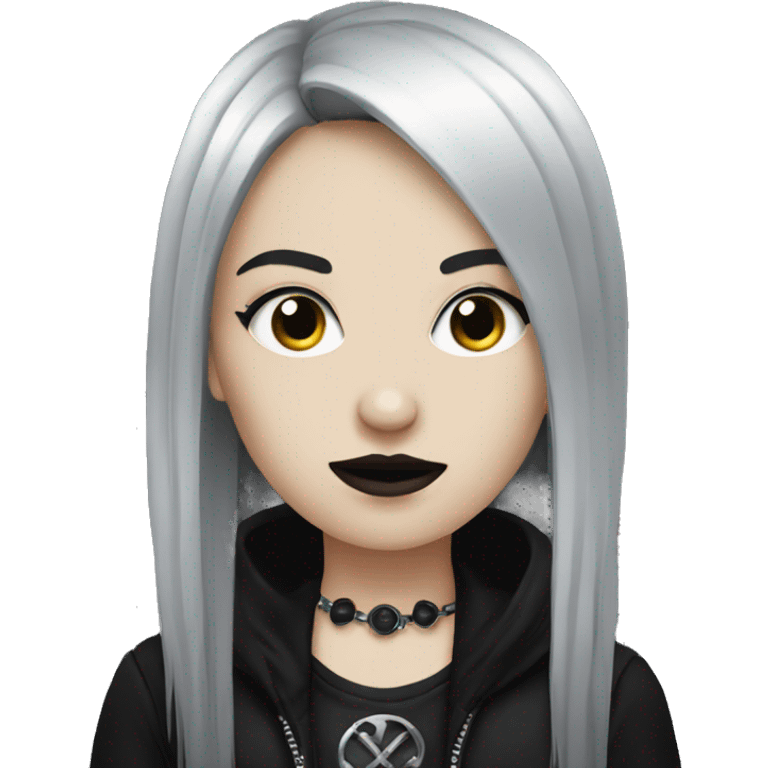 Goth girl emoji