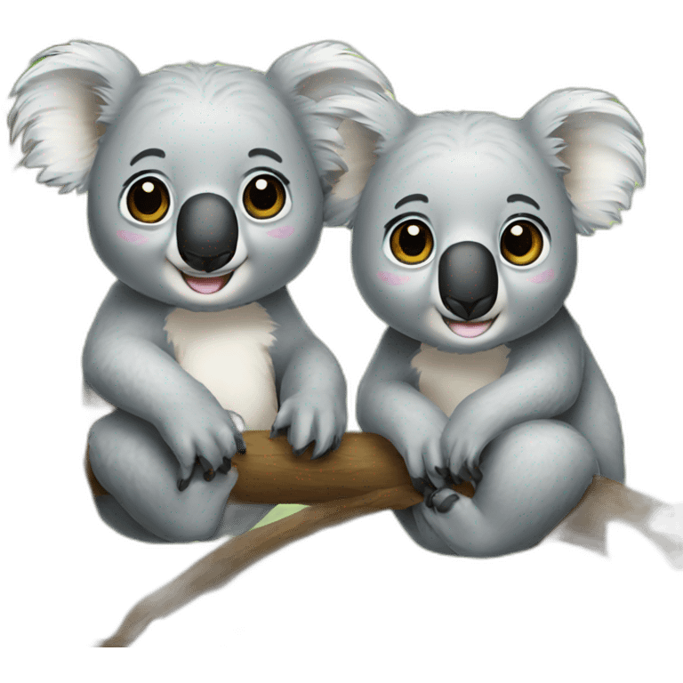 Two koalas emoji