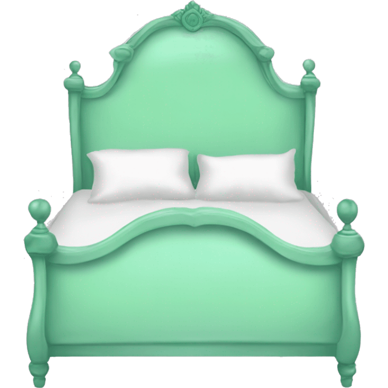 Mint green marie antoinette bed  emoji