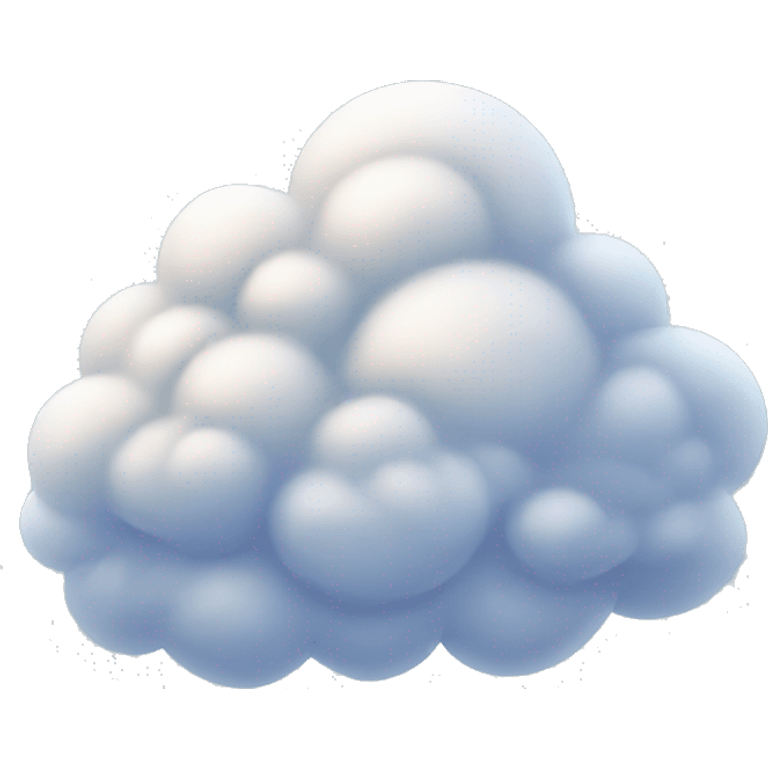 Cozy winter clouds emoji