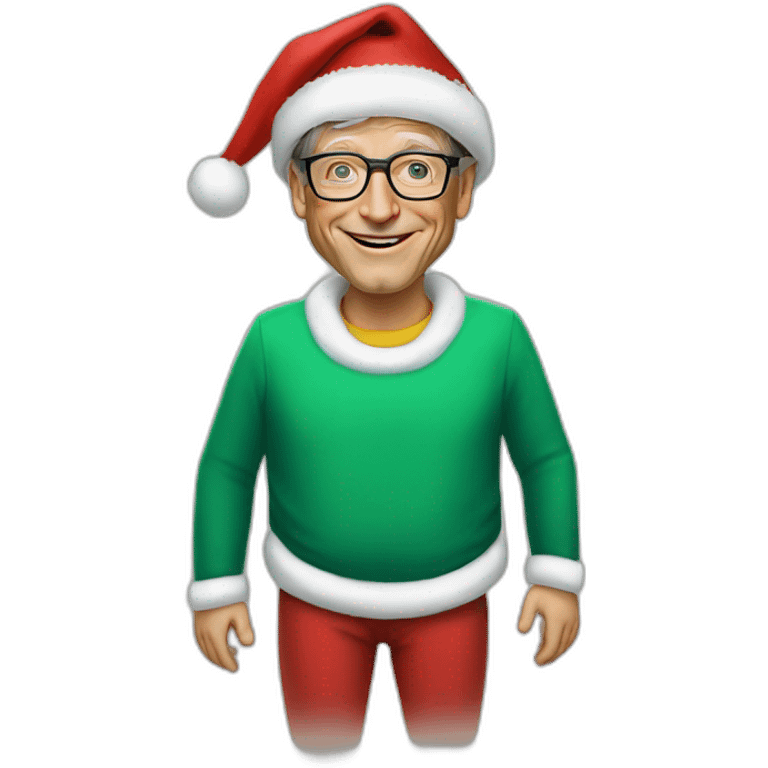 bill gates as a santa emoji