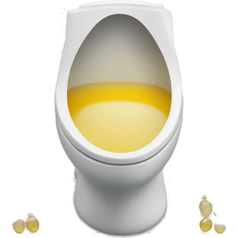 Urine in the toilet emoji