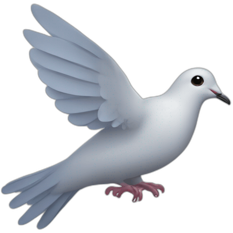 Dove of peace with a branch in its beak emoji