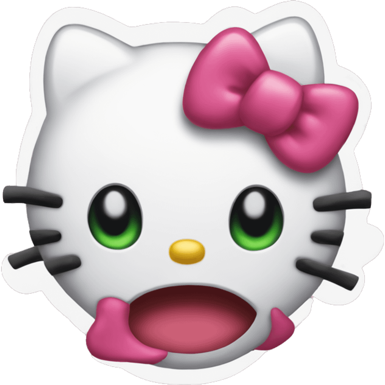 hello kitty mad  emoji