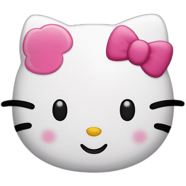 Hello kitty smiling emoji