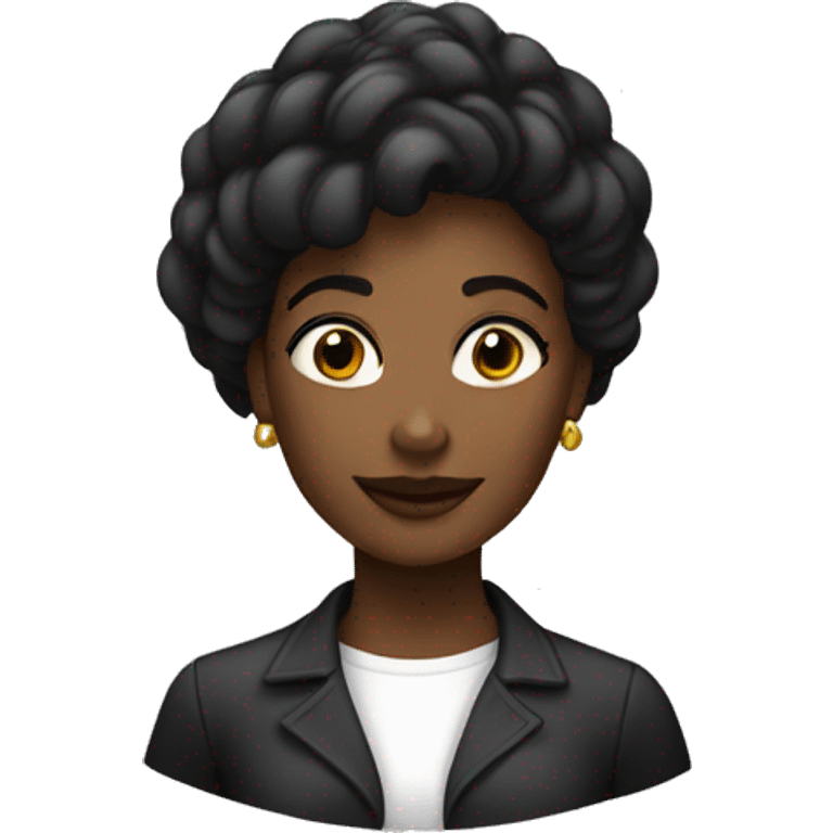 Femme noire élégante emoji