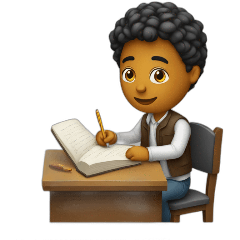 writer writing book emoji