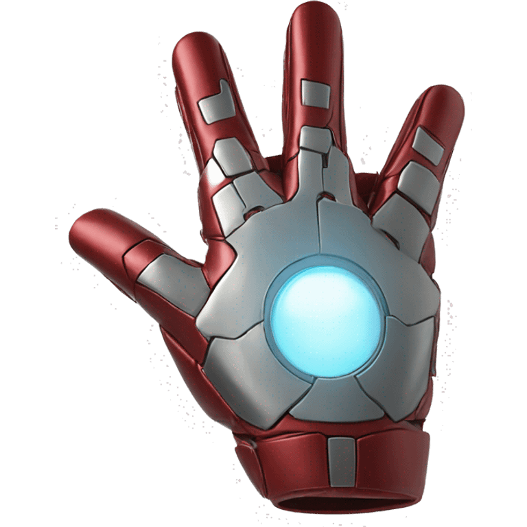 iron man glove pointed like a plane emoji