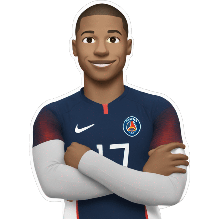 Mbappe qui sourit  emoji