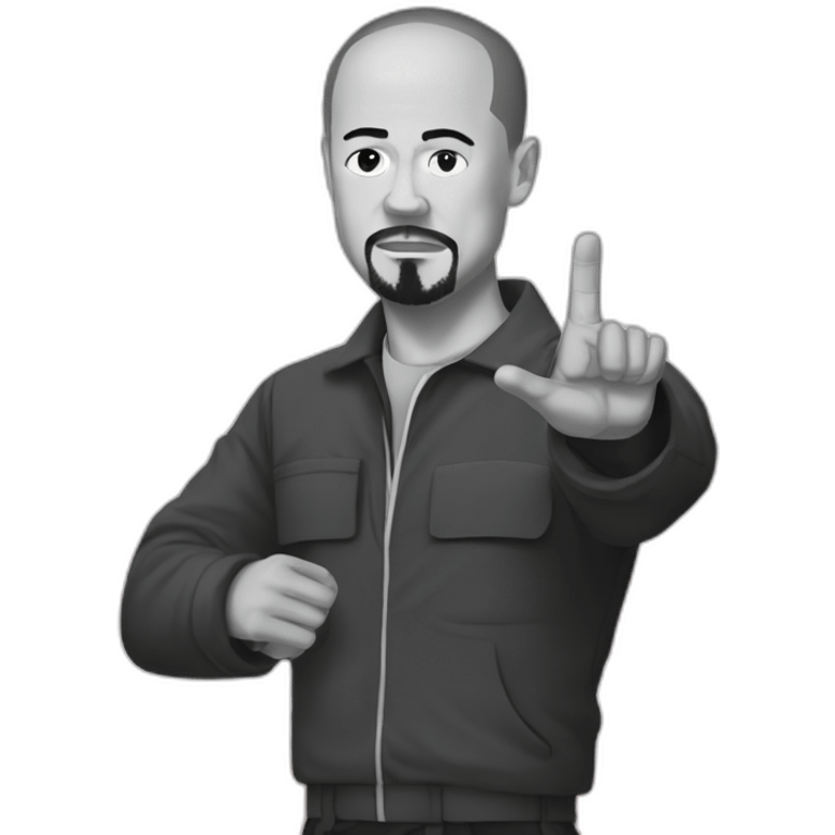 American history x with raised right hand emoji