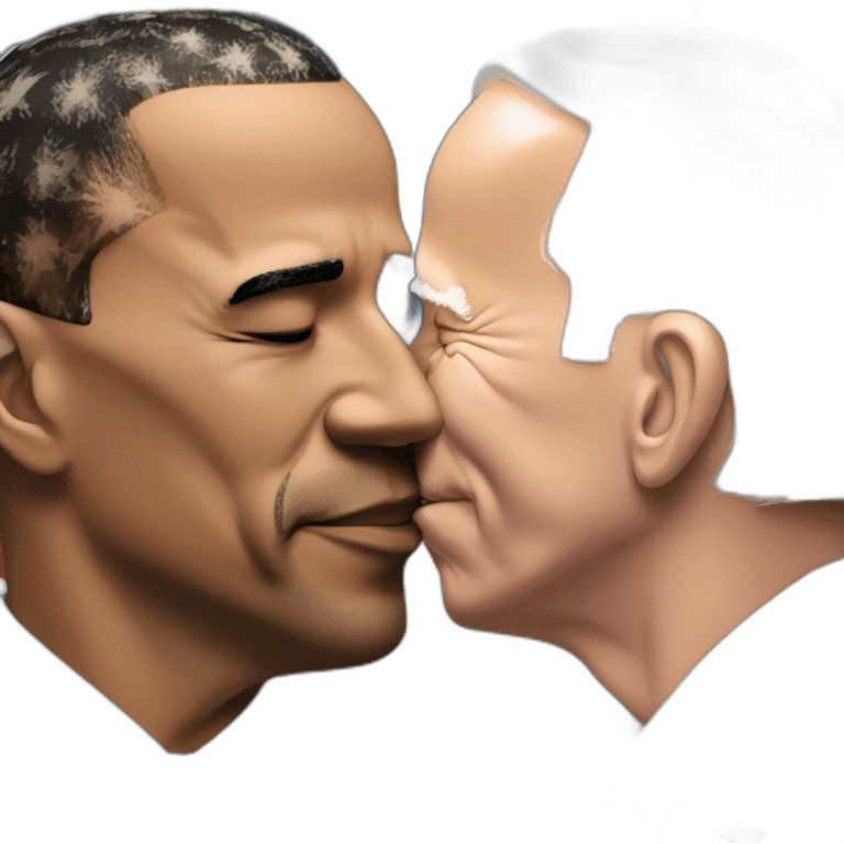 joe biden kissing Barack obama emoji