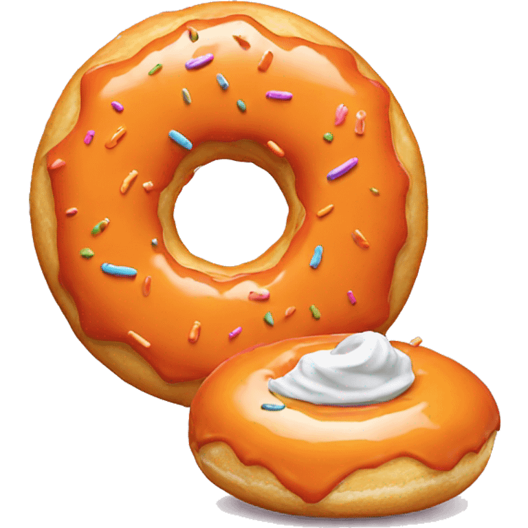 orange donut emoji