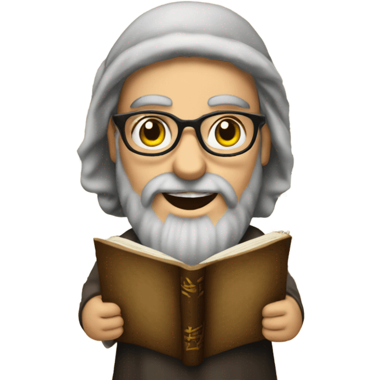 jewish with a scroll of scripture emoji