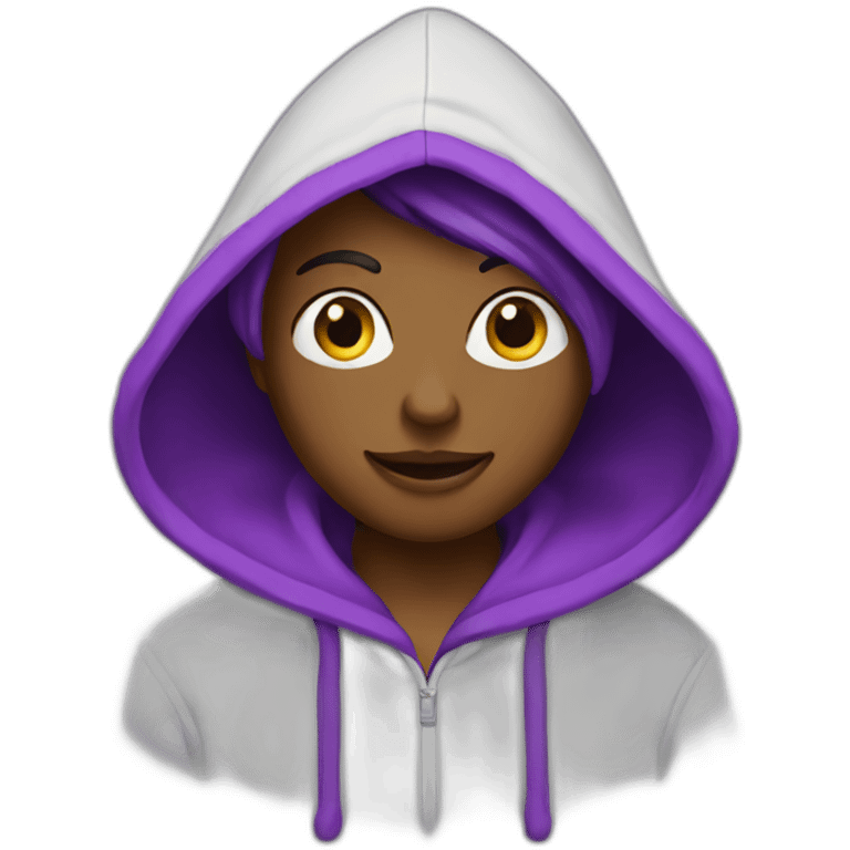 Ketmit with purpl hoodie emoji