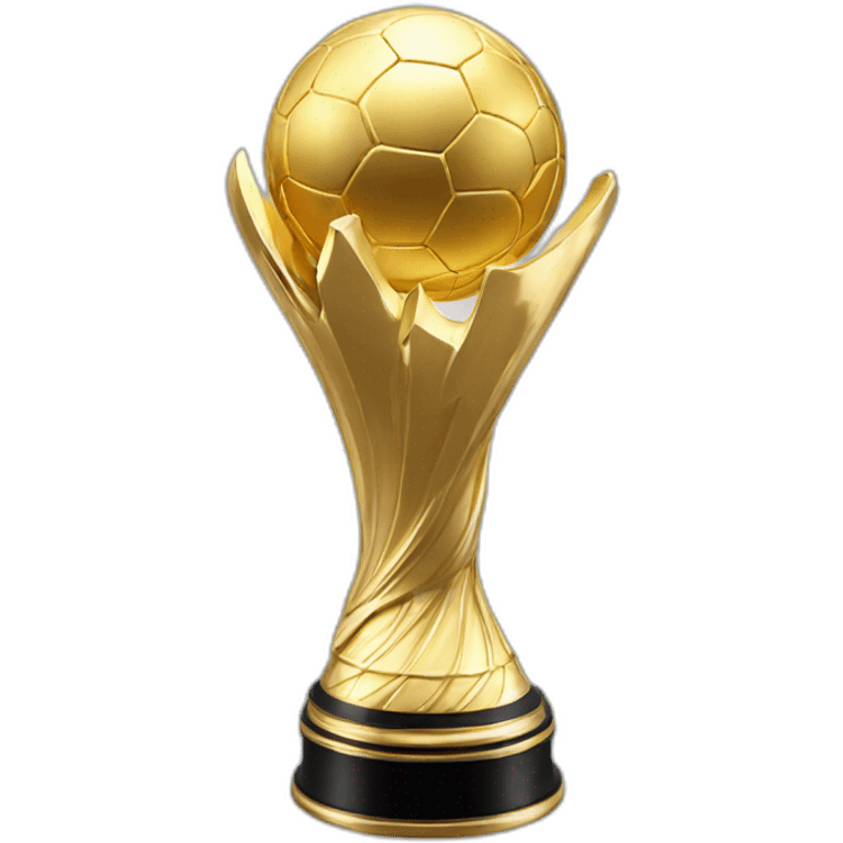 world cup trophy in a christmas style emoji