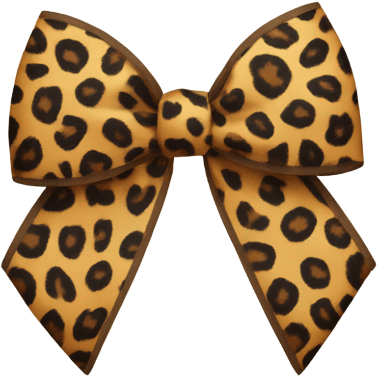 leopard print bow emoji