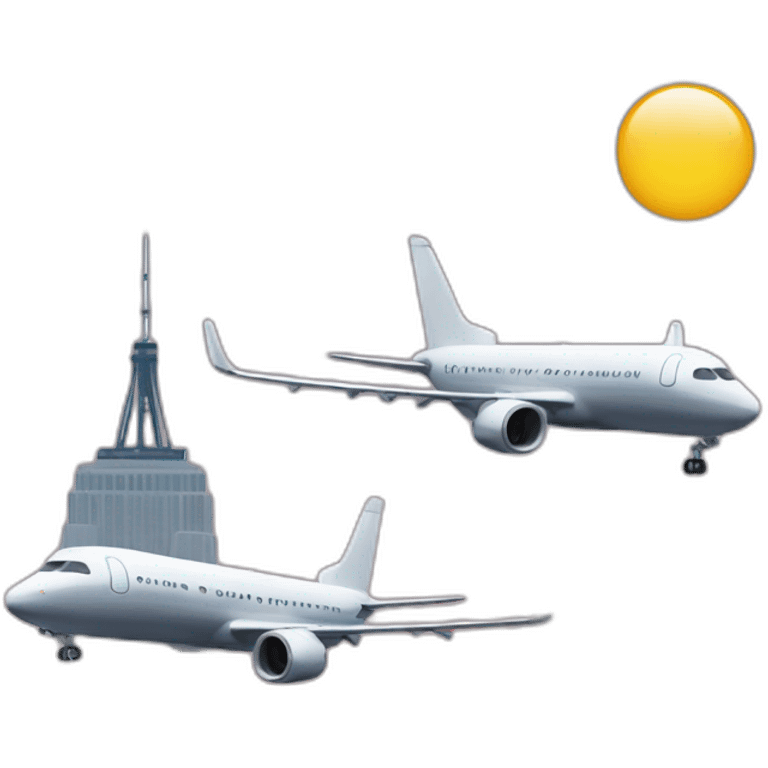 Plane twin towers emoji