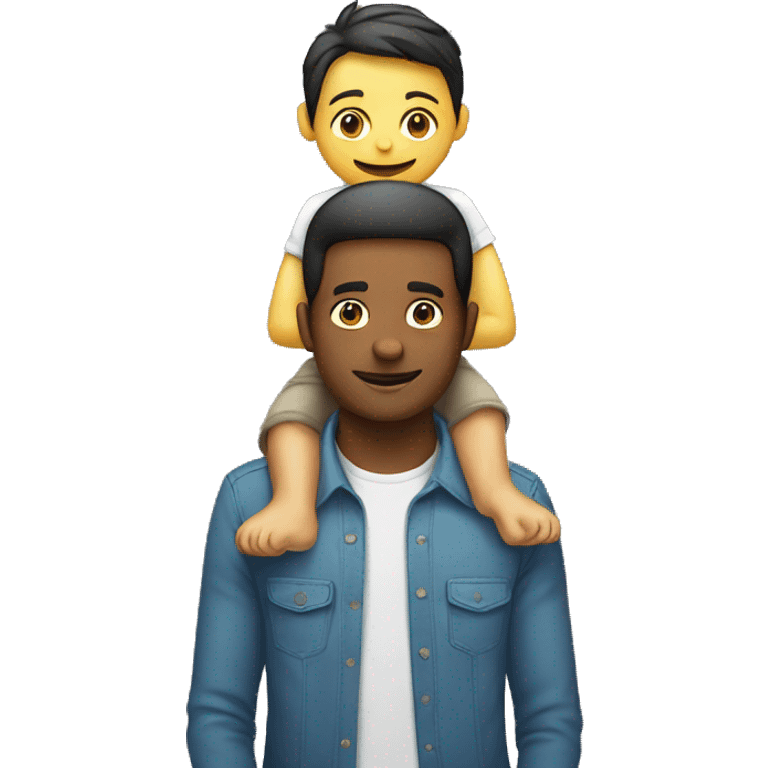 a person on another persons shoulders emoji