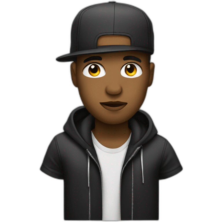 male rapper emoji