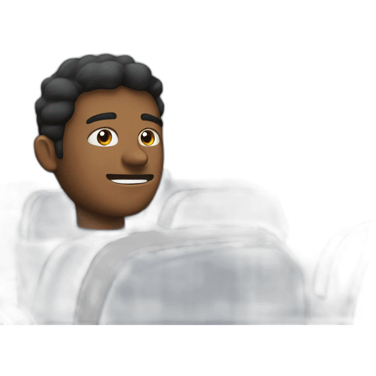 A man on the plane emoji