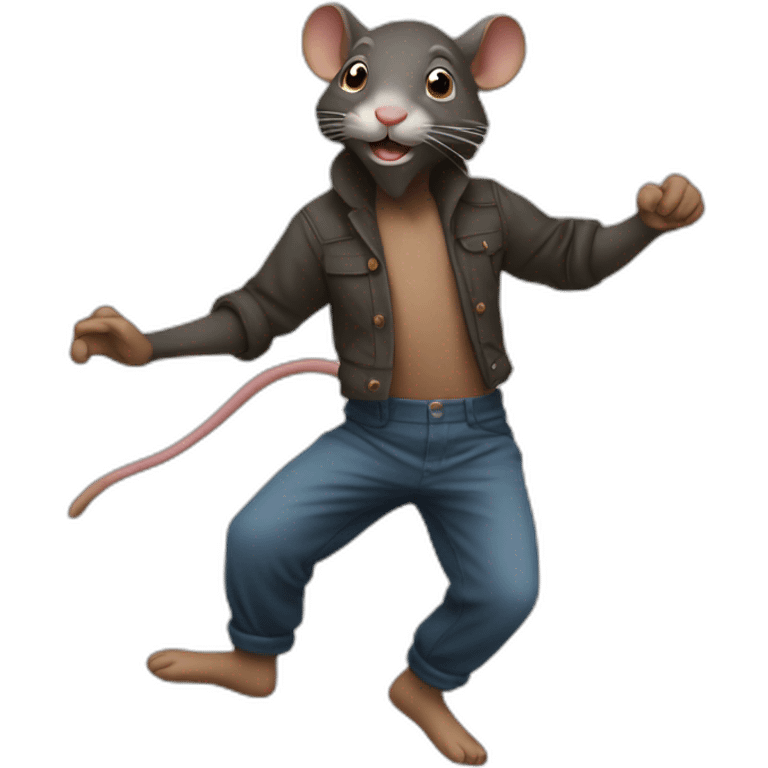 Raton laveur qui dance emoji