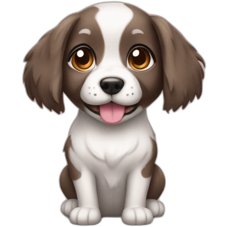 cute dog in chear emoji