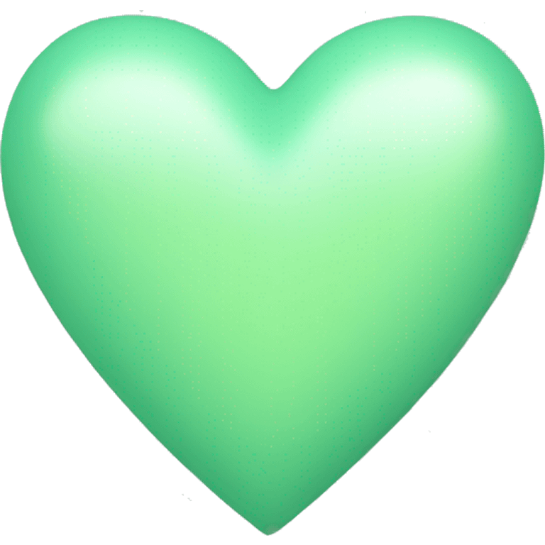 pastel green heart emoji