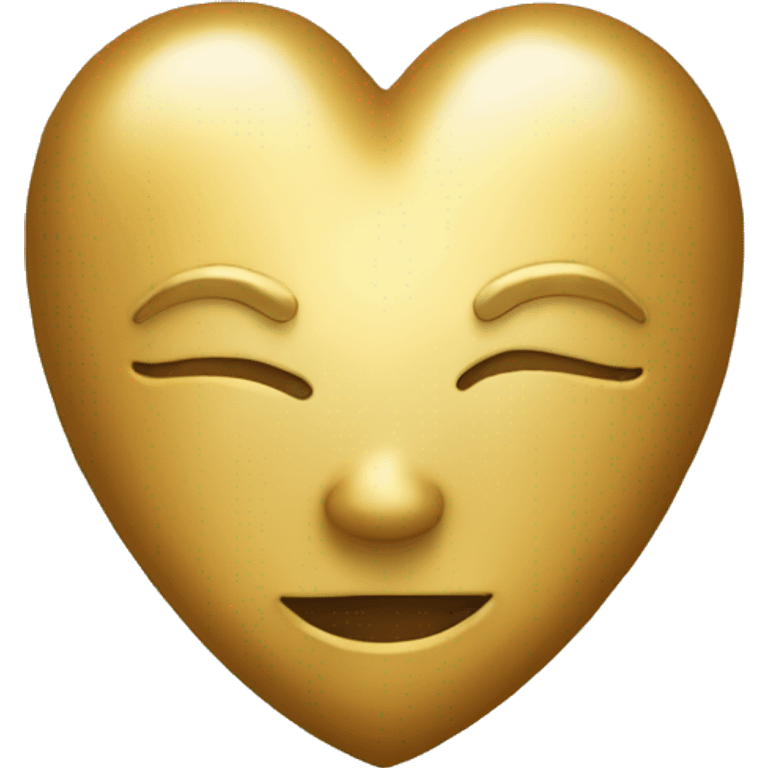 Golden heart emoji