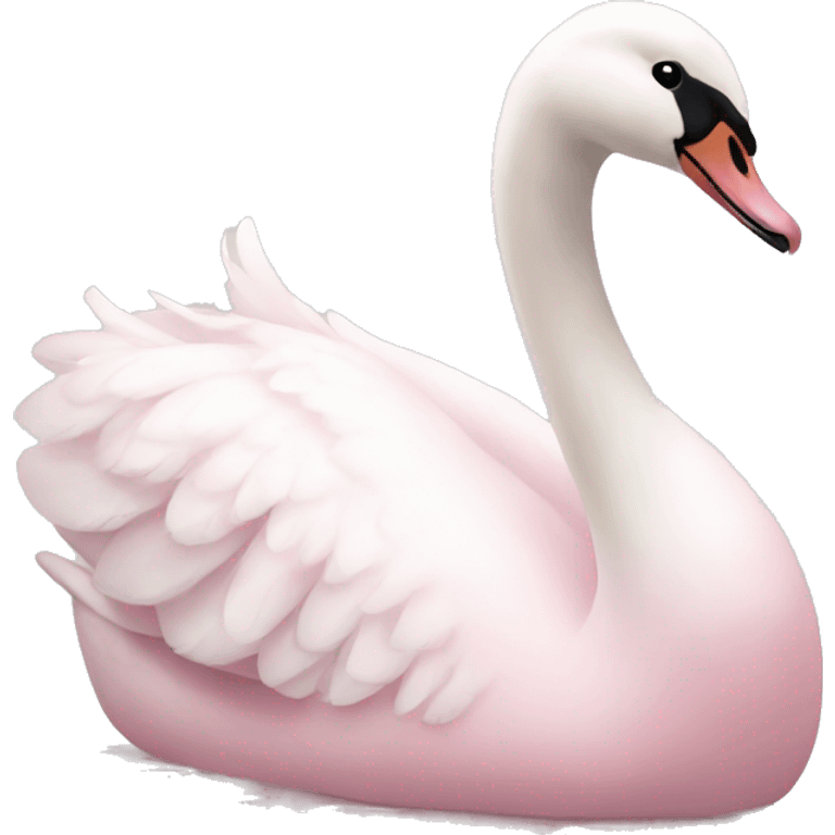 light pink swan emoji