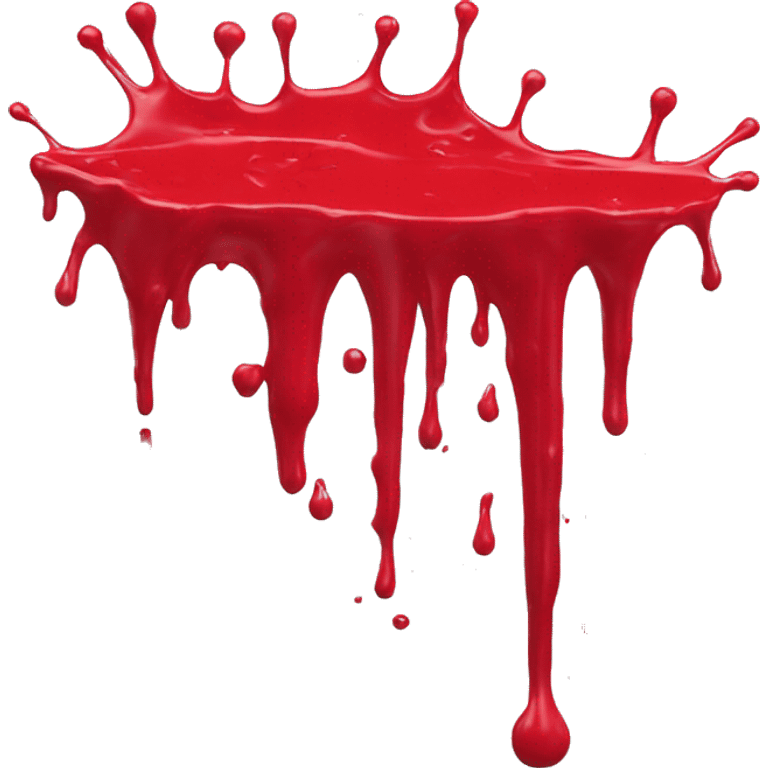 Red paint splash splatter drip emoji