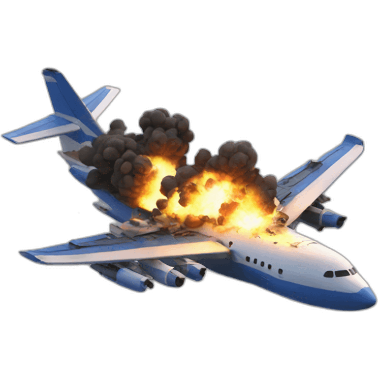 exploded aircraft emoji