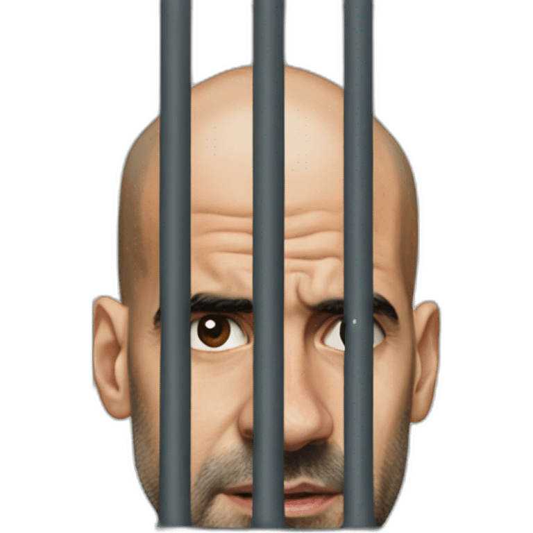 pep-guardiola-prison-bars emoji