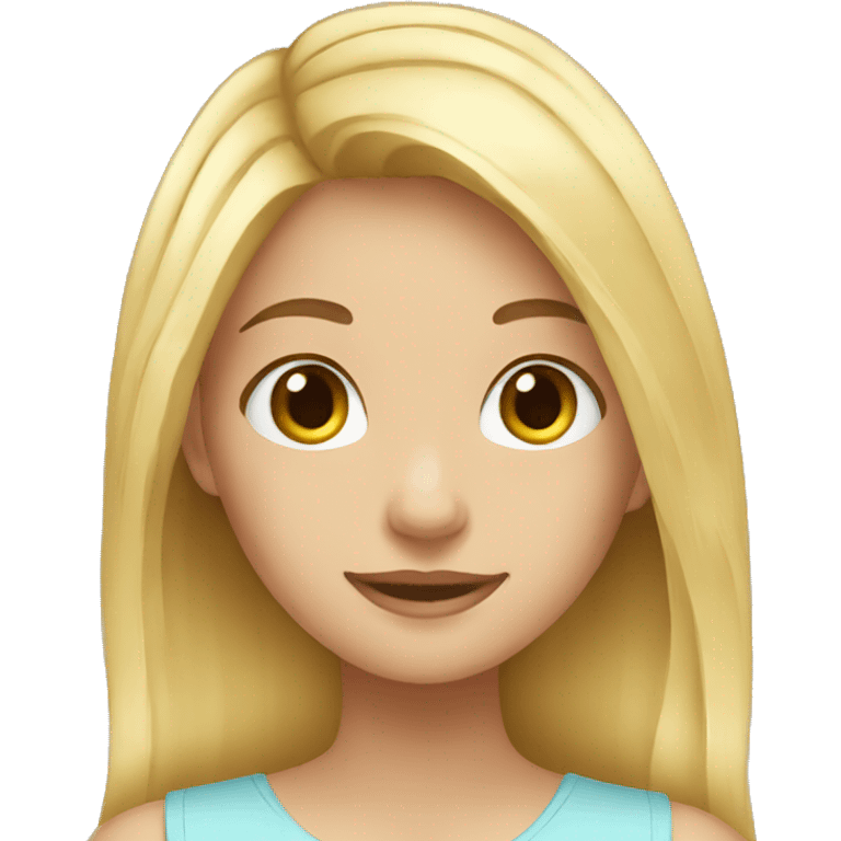 Girl blonde withoput backround emoji