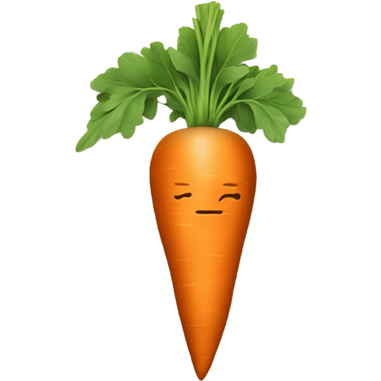 A carrot sitting at a desk doing math emoji