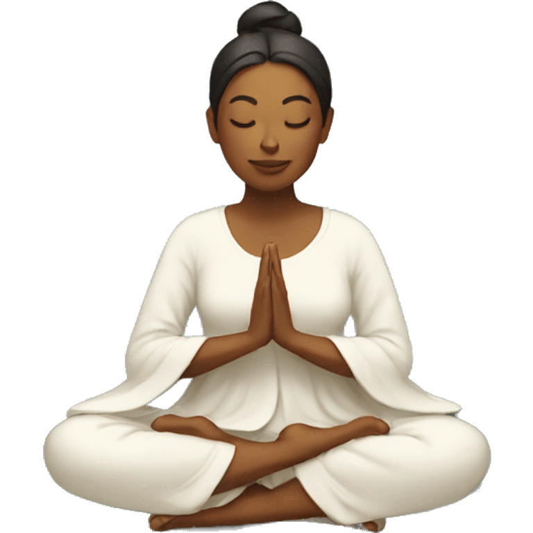 woman meditating emoji