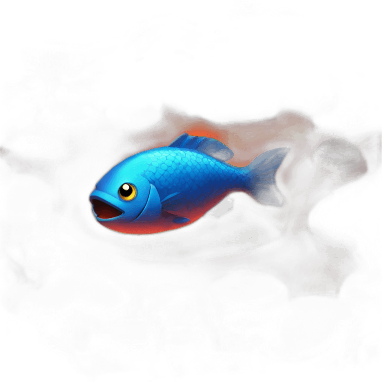 a fish in a lava pool emoji