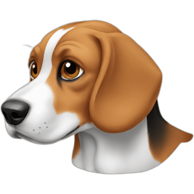 beagle eating emoji