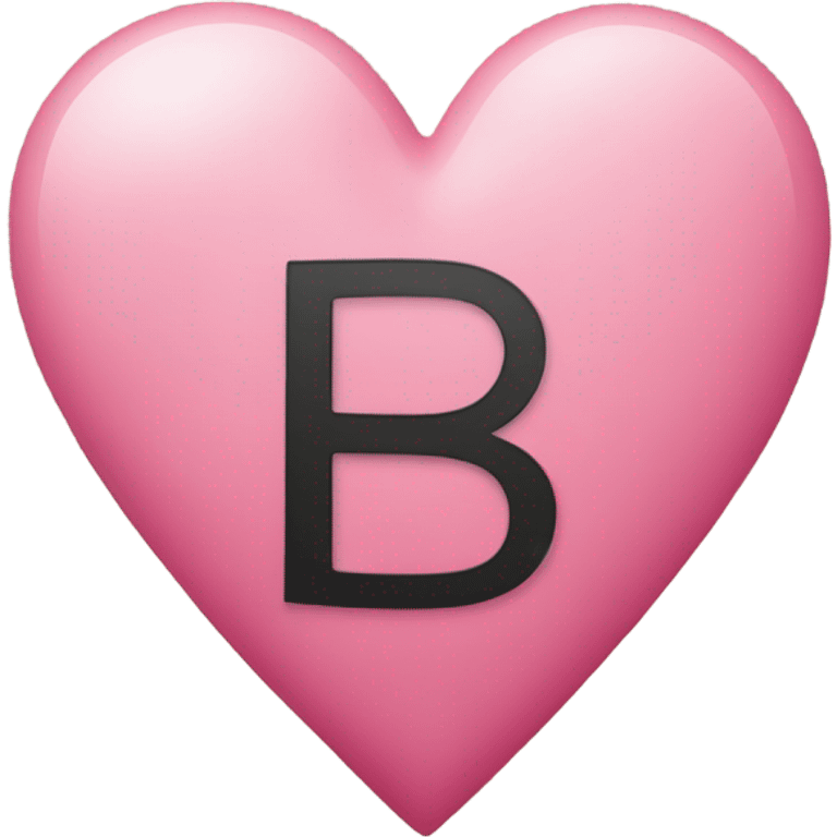 heart with letter b in it emoji