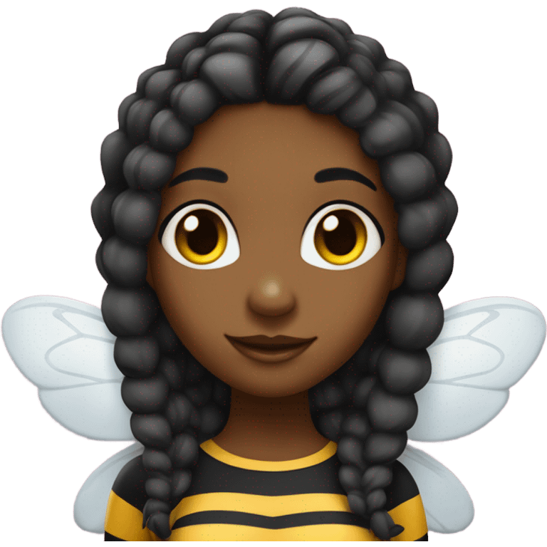 Bumble bee black girl  emoji