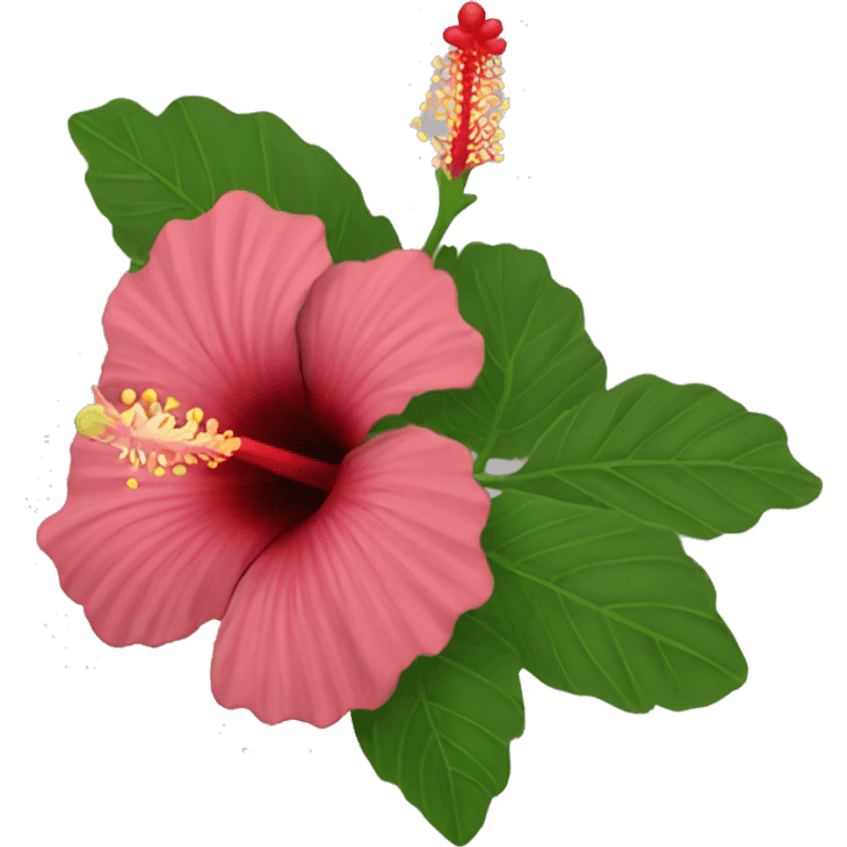 A hibiscus  emoji