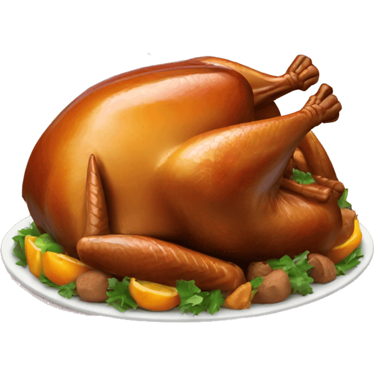 Cooked turkey emoji