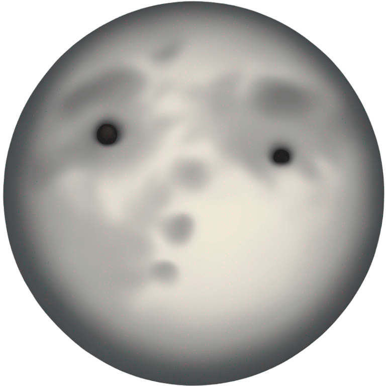 Sad moon  emoji