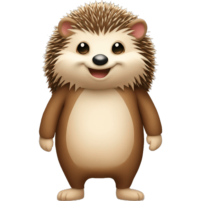 hedgehog hug teddy bear emoji