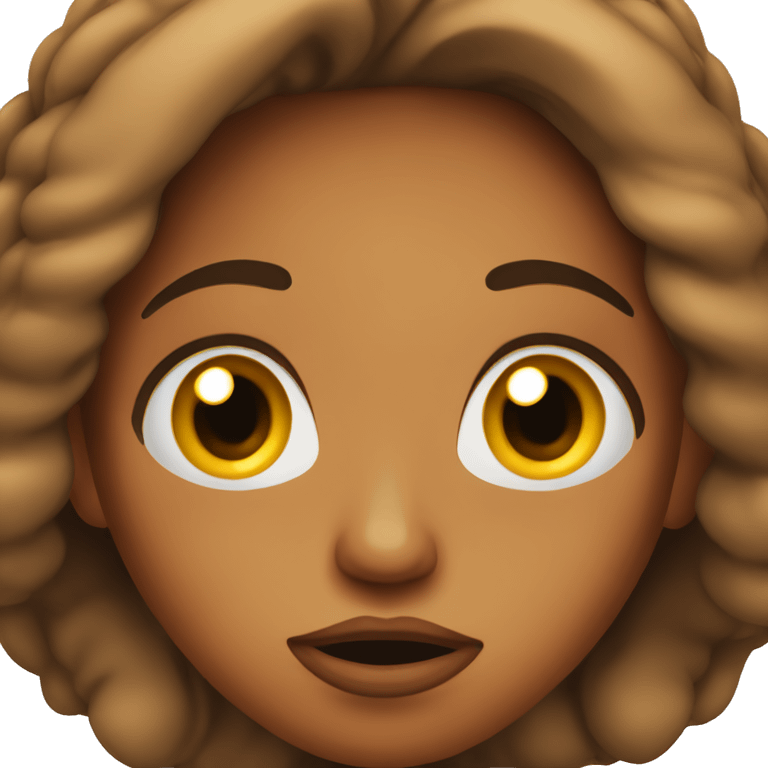 shocked brown woman  emoji