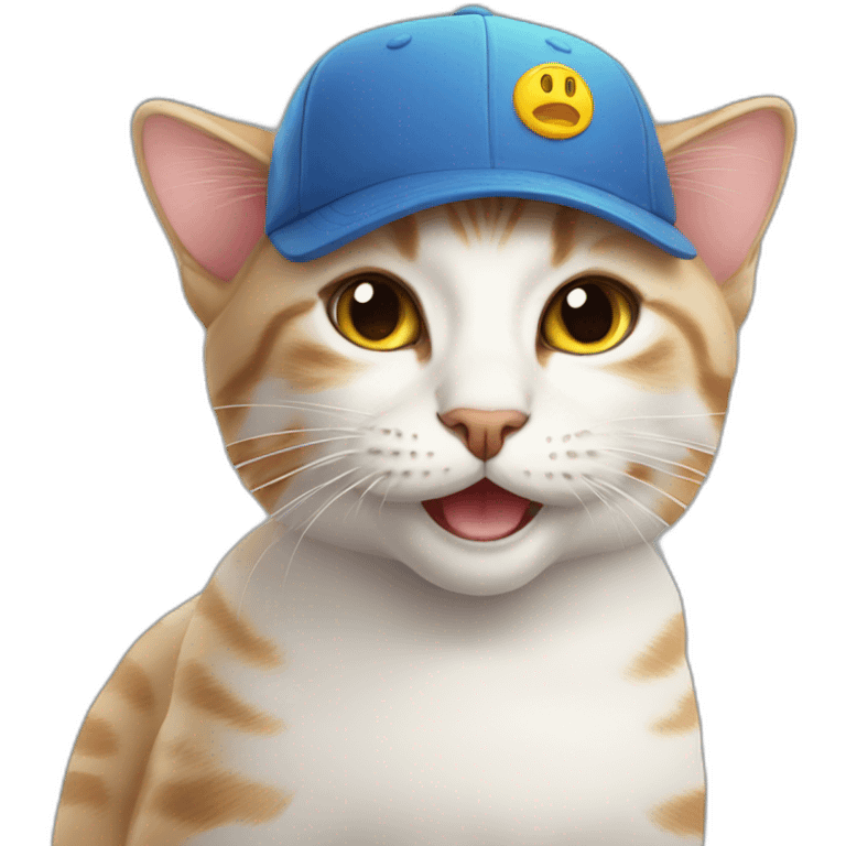 cat whith cap emoji