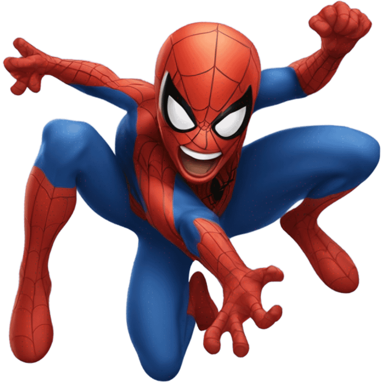 Spider-Man laughing emoji