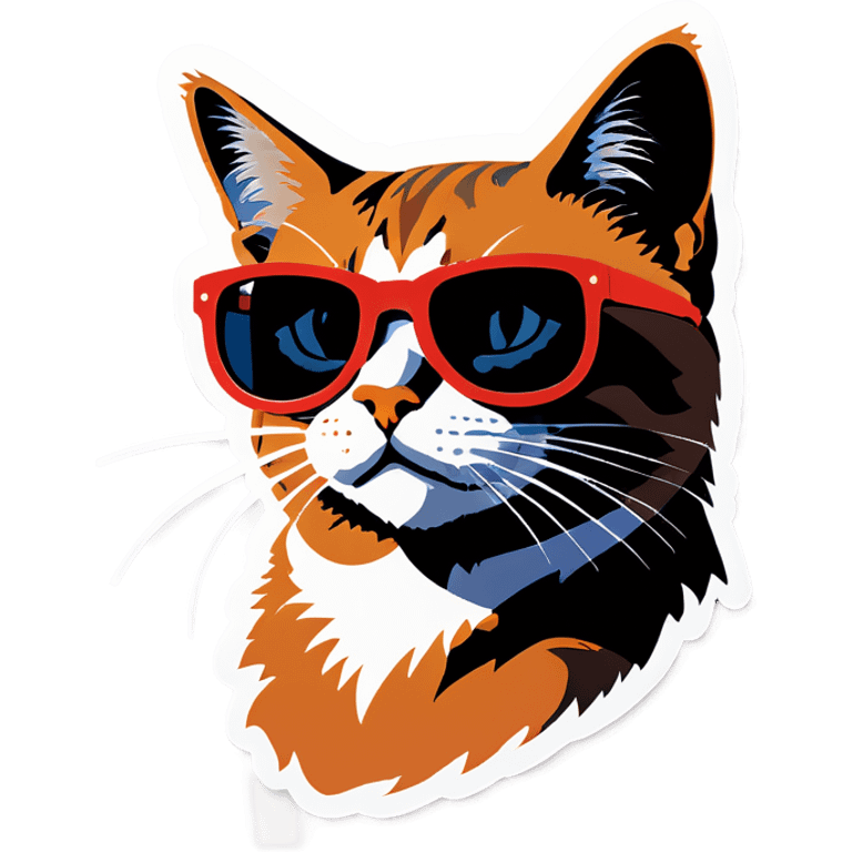 Cat with sunglasses emoji