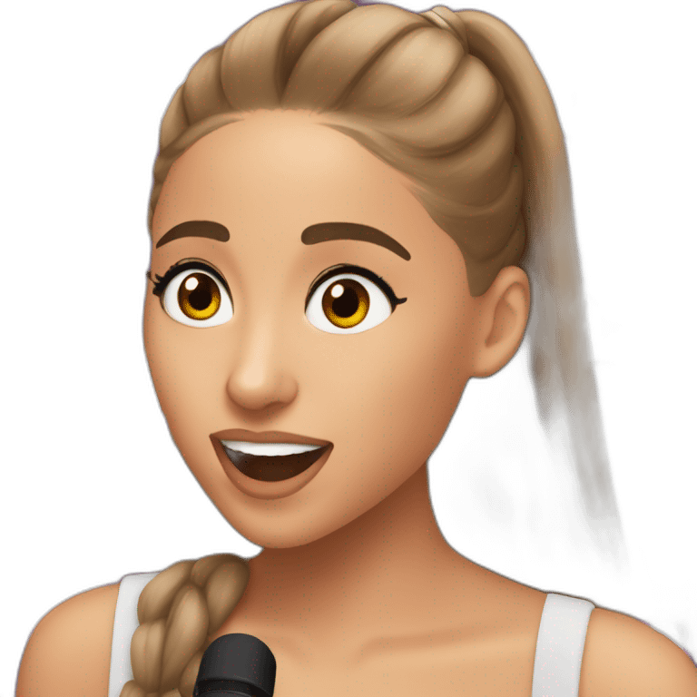 ariana grande singing emoji