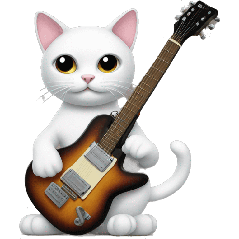 cat with guitar emoji