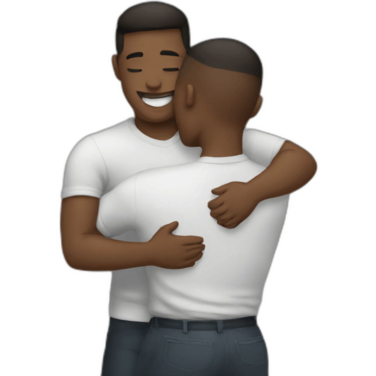 Gay hug emoji